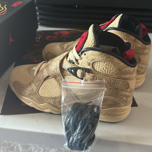 NEW Jordan 8 Retro Rui Hachimura Black Samurai Size 6.5 Equivalent to Women’s 8 - Picture 11 of 16